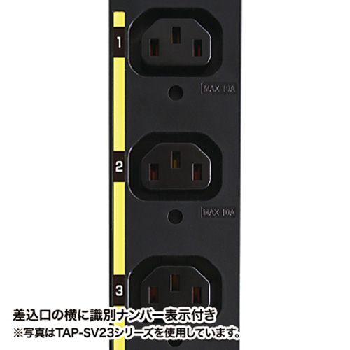 19インチサーバーラック用コンセント（200V・20A） TAP-SV22030 サンワサプライ メーカー直送品 受注生産 代引き不可_4