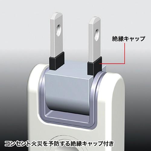 電源タップ 2P・6個口 5m トラッキング対策 火災予防 集中スイッチ付き TAP-TSH65SWN サンワサプライ｜esupply｜04