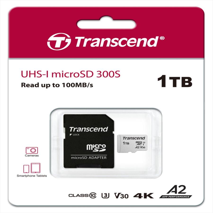 メモリー Transcend microSDXC 1TB A2 V30 Transcend（トランセンド） microSDXCカード 1TB Class10 UHS-I U3 U1