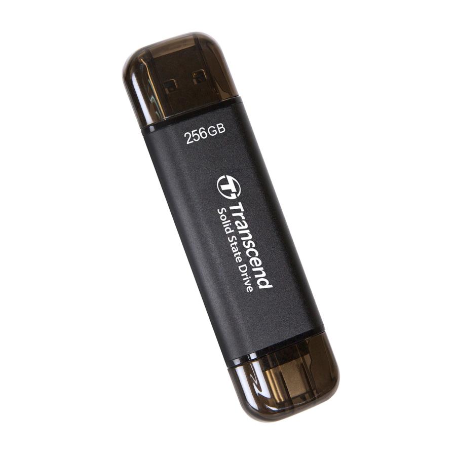 Transcend ESD310 256GB ポータブルSSD ２個 Transcend（トランセンド） ポータブルSSD 256GB デュアルコネクタ