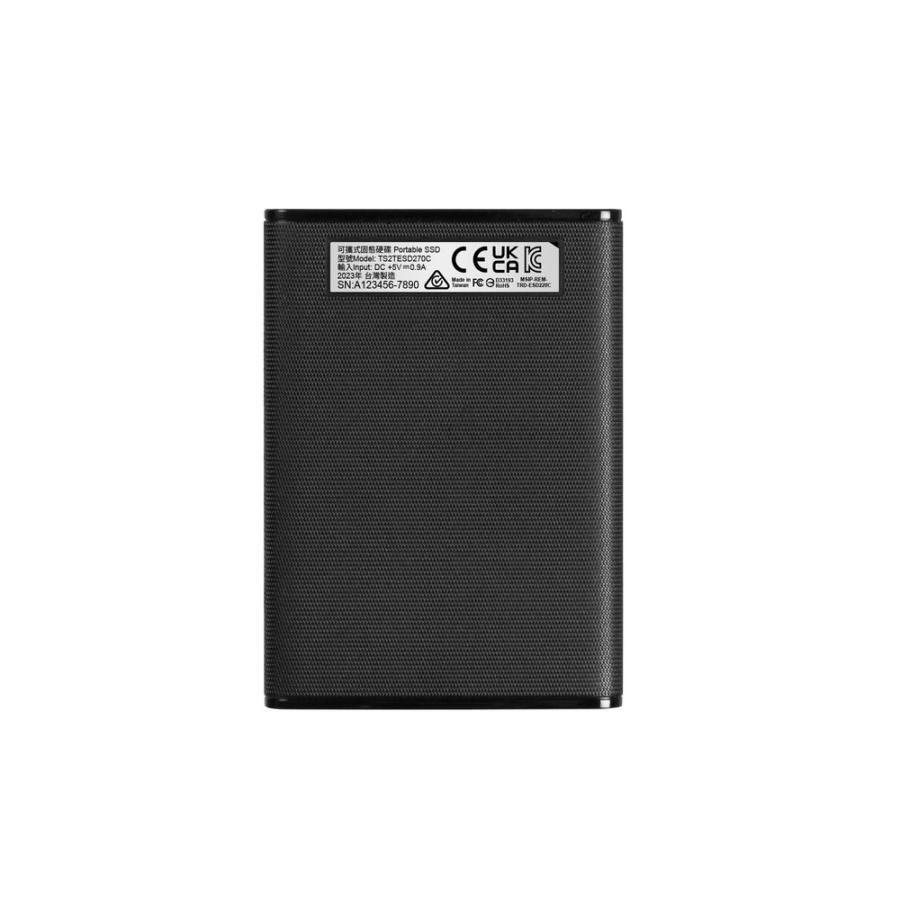 ポータブルSSD Transcend 2TB ESD270C 小型 USB3.1 Gen2 Type-A C ROG Ally 対応 ブラック TS2TESD270Cの画像