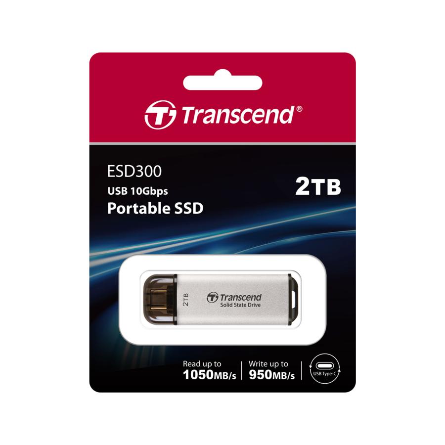 Transcend（トランセンド） ポータブルSSD 2TB Type-C接続タイプ