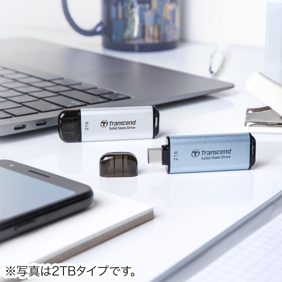 Transcend（トランセンド） ポータブルSSD 512GB Type-C接続タイプ