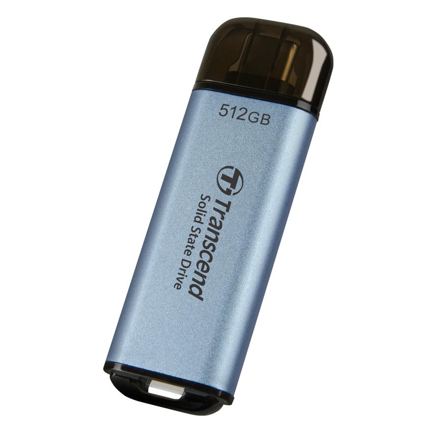 Transcend スティック型SSD 512GB USB Type-A/C Transcend（トランセンド） ポータブルSSD 512GB Type-C接続タイプ