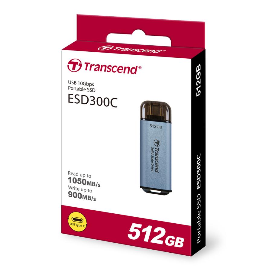 Transcend（トランセンド） ポータブルSSD 512GB Type-C接続タイプ