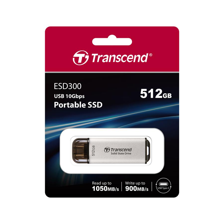 Transcend（トランセンド） ポータブルSSD 512GB Type-C接続タイプ