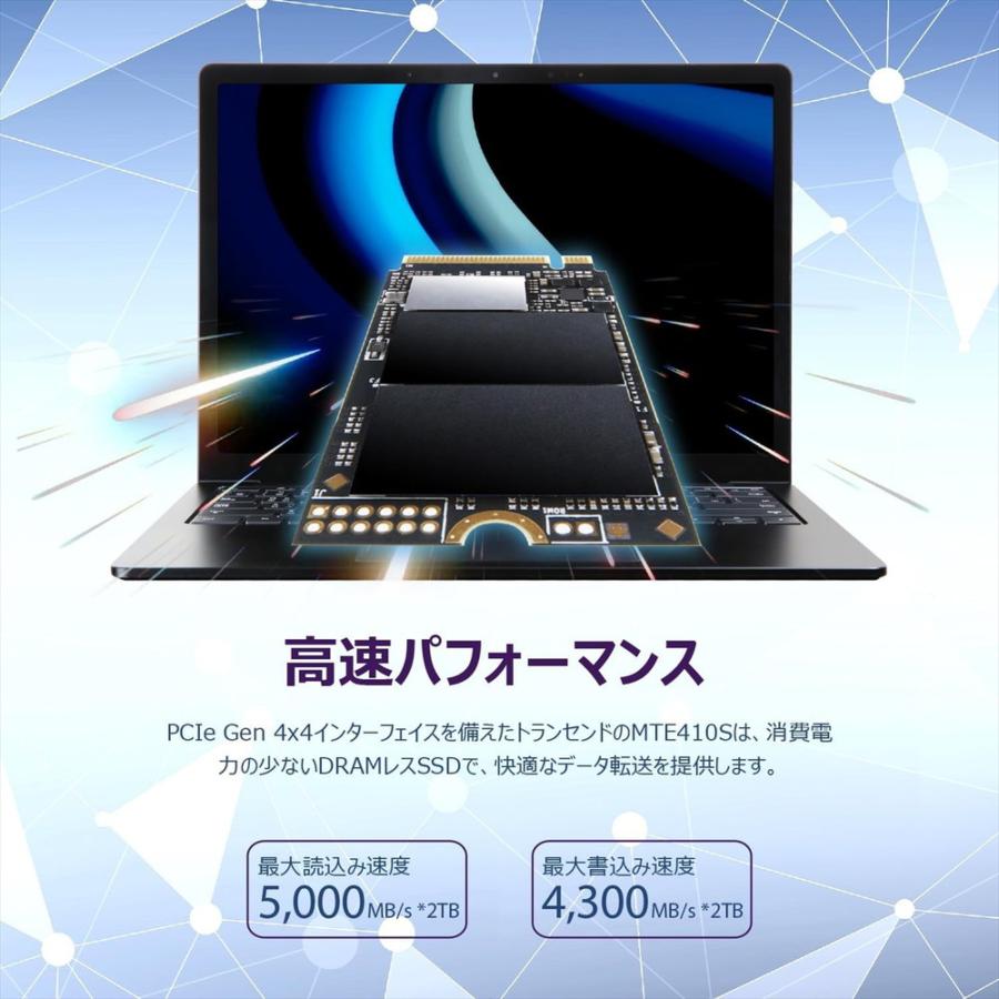 Transcend（トランセンド） SSD M.2 512GB NVMe PCIe Gen4×4 Type 2242