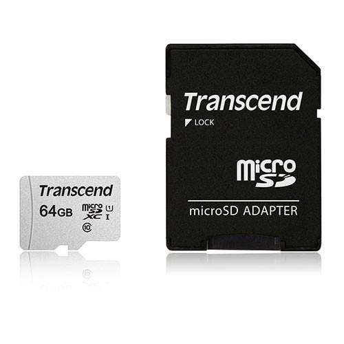 microSDXCカード 64GB SD変換アダプタ付き Class10 UHS-I TS64GUSD300S 