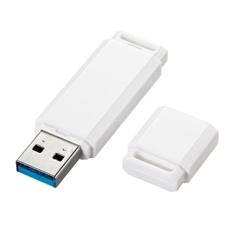 USBメモリ USB3.2 Gen1 32GB ストラップホール付き ホワイト UFD-3UML32GW サンワサプライ ネコポス対応｜esupply｜02