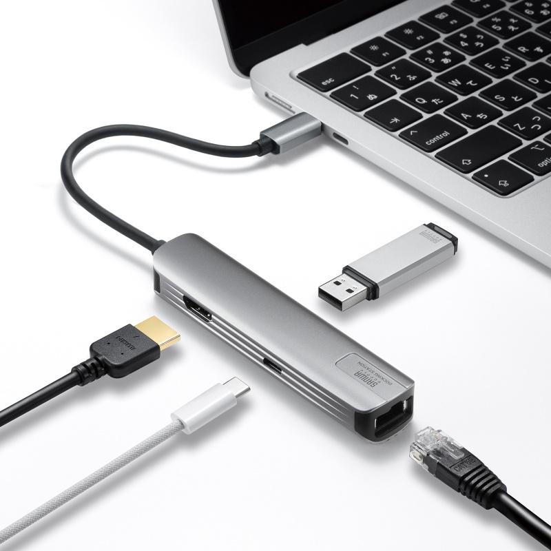 SANWA SUPPLY（サンワサプライ） USB Type--C ハブ スリム HDMI映像