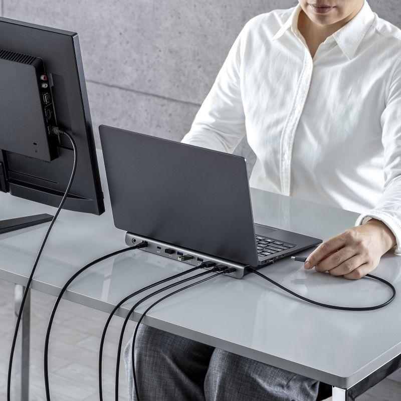 SANWA SUPPLY（サンワサプライ） USB ドッキングステーション タイプC