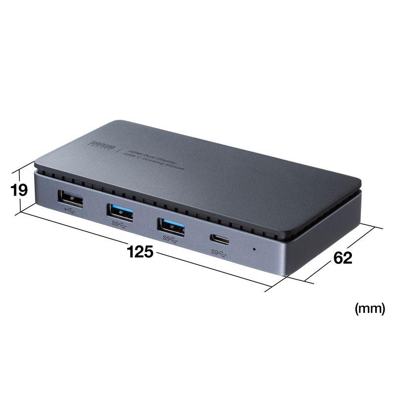 SANWA SUPPLY ドッキングステーション USB Type-C HDMI2つ LAN SANWA SUPPLY ドッキングステーション USB Type-C HDMI2つ LAN