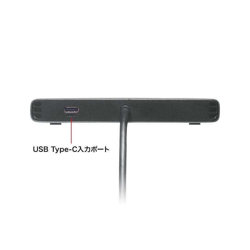 USB-HDMIディスプレイアダプタ 4K/30Hz対応 4画面出力 USB-A接続 変換アダプタ USB-CVU3HD7 サンワサプライの画像