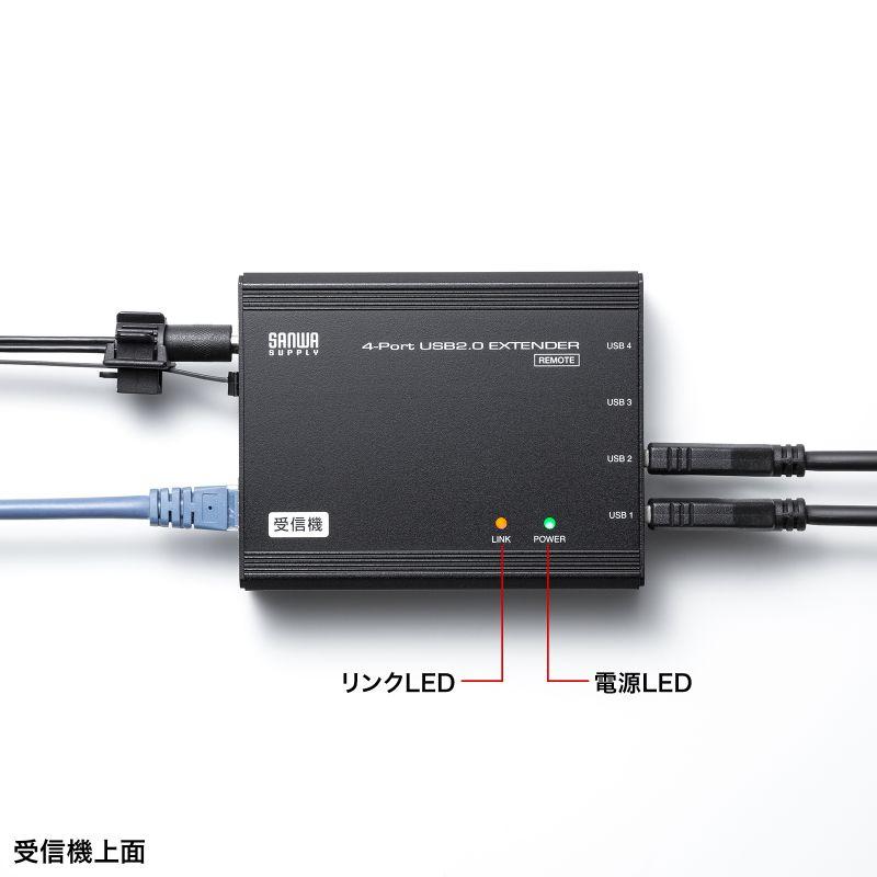 USB2.0エクステンダー USB2.0 最大100m延長 USB4ポート USB-EXSET4 サンワサプライ | SANWA SUPPLY | 19
