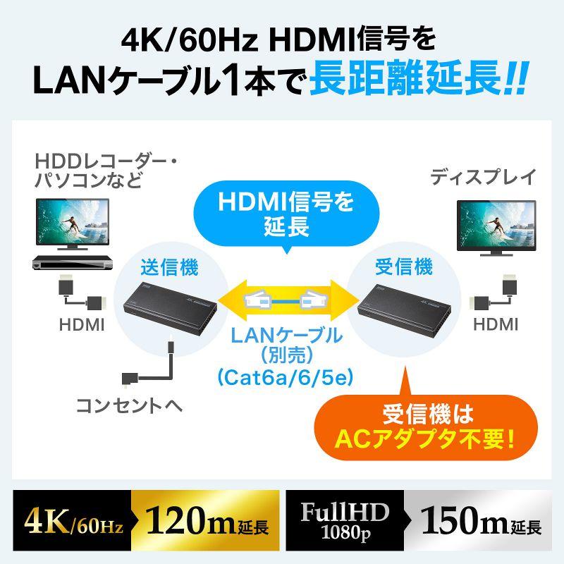 SANWA SUPPLY（サンワサプライ） HDMI エクステンダー LAN 変換 延長器