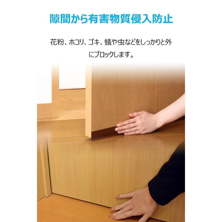 隙間テープ ドア 窓 玄関下 すきま風防止 冷気遮断 防音防虫 パッキン サッシシールテープ すきま風ストッパー 断熱シート 茶色 お徳用6m