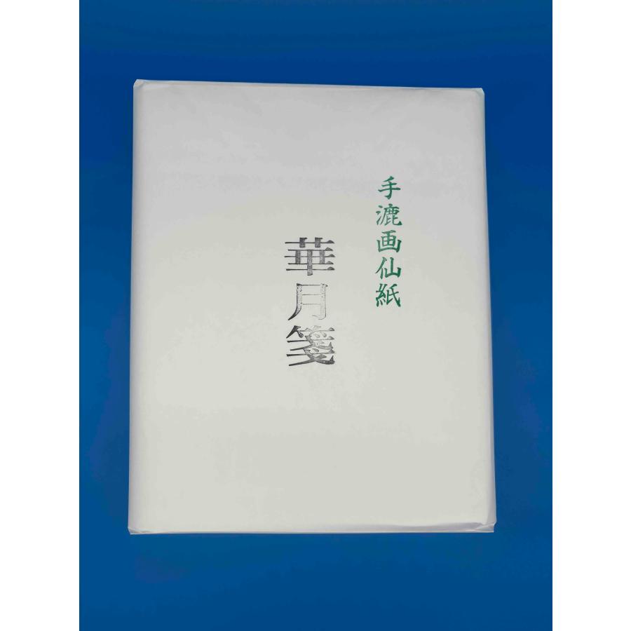 華月箋 半切 お試し10枚 漢字用 手漉 画仙紙 書道用品 : 書道用品 イー