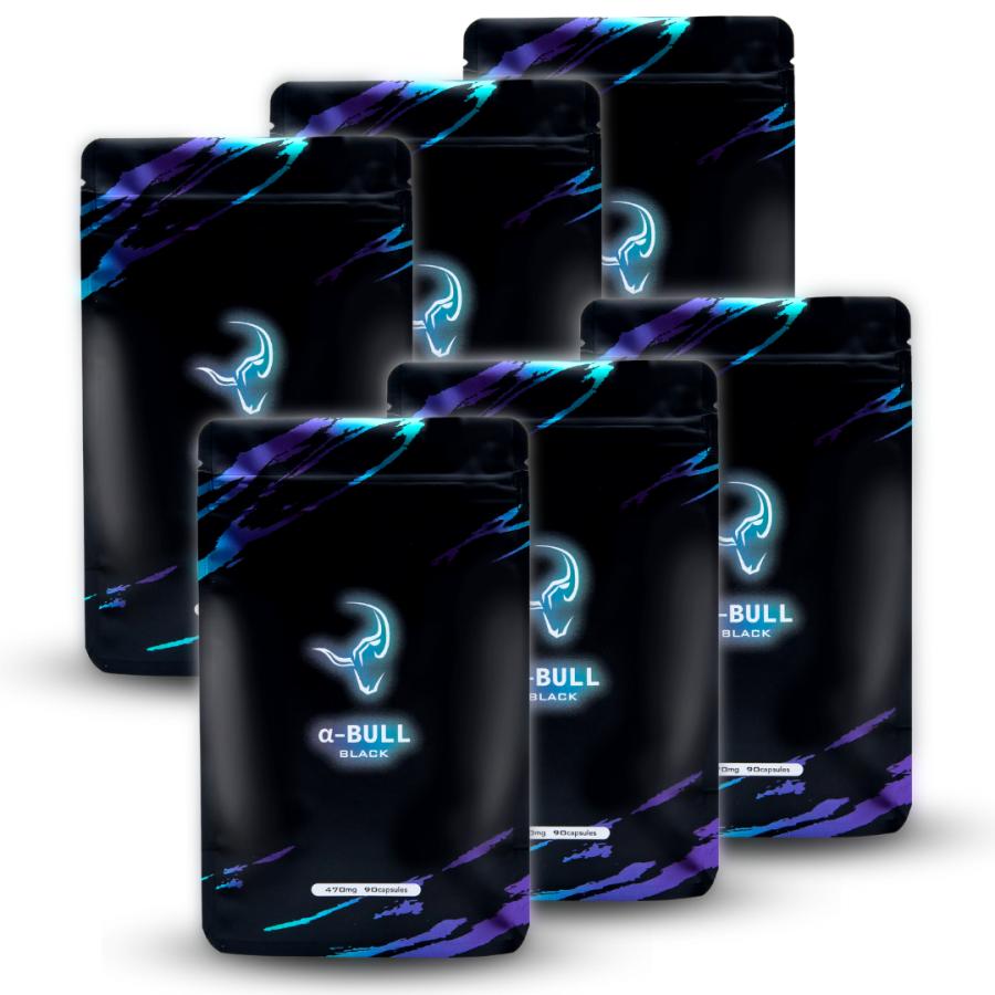 公式】α-BULL BLACK(アルファブルブラック) 6袋540粒180日分 起動力特