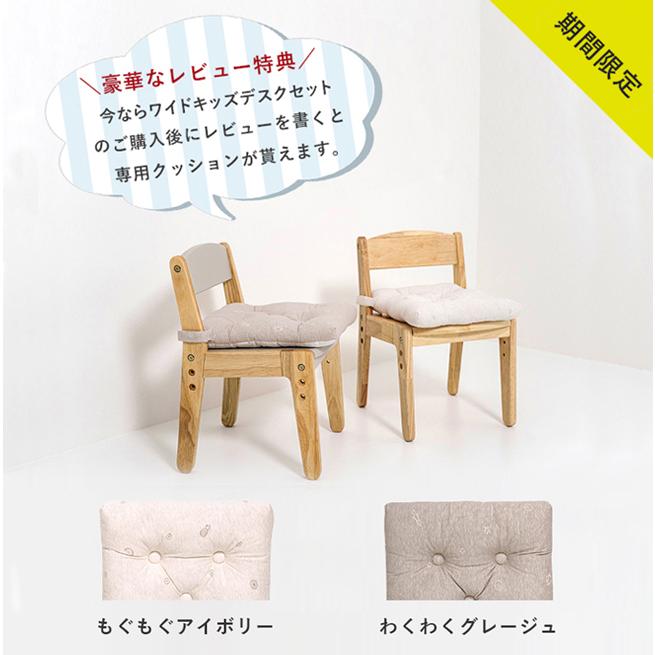 レビューで専用クッション／【名入れ無料 / 3点セット】ノコル ワイド