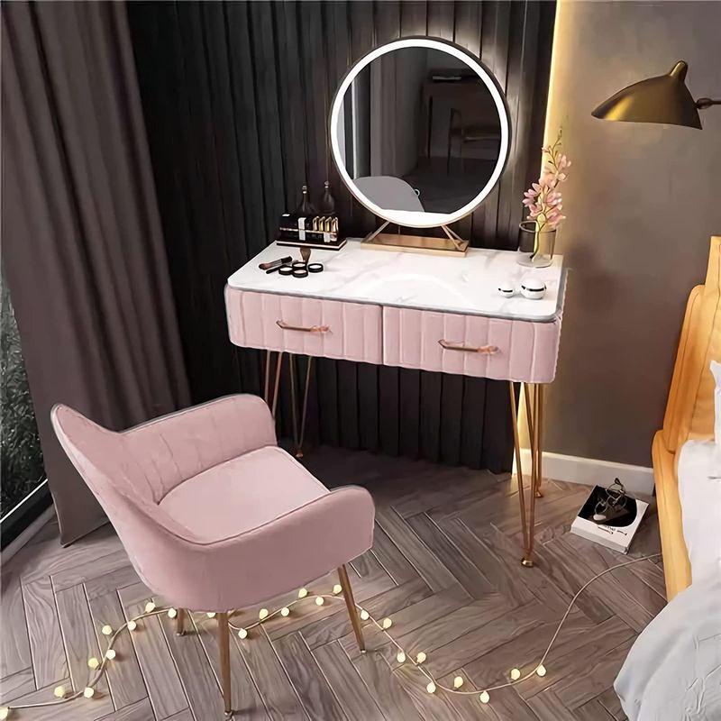 百貨店鏡台 ドレッサー お姫系 北欧風 オシャレ 108 ベロア椅子 化粧
