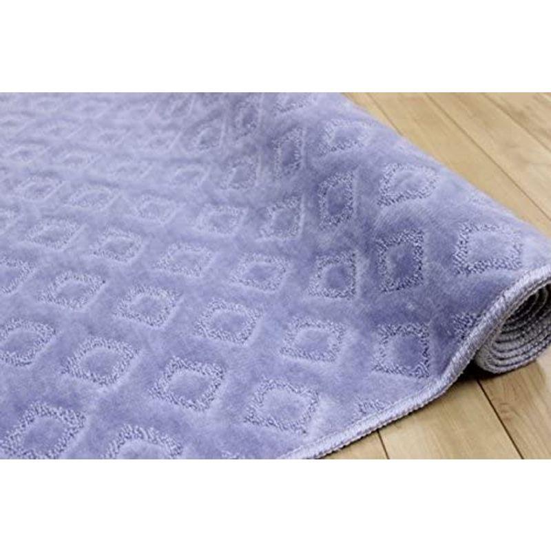 カーペット 12畳 抗菌 防臭 絨毯 青 空色じゅうたんラグ 日本製 国産