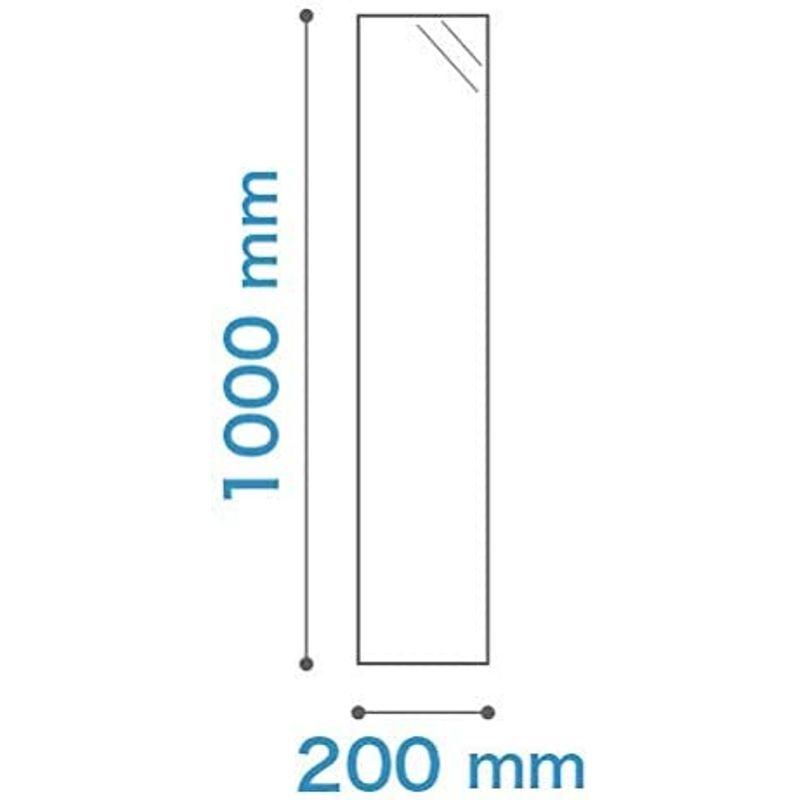 耐熱ガラス 耐熱ガラス700℃タイプ 厚み5mm 200×1000mm 四角形 糸面取り加工 サイズオーダー可能