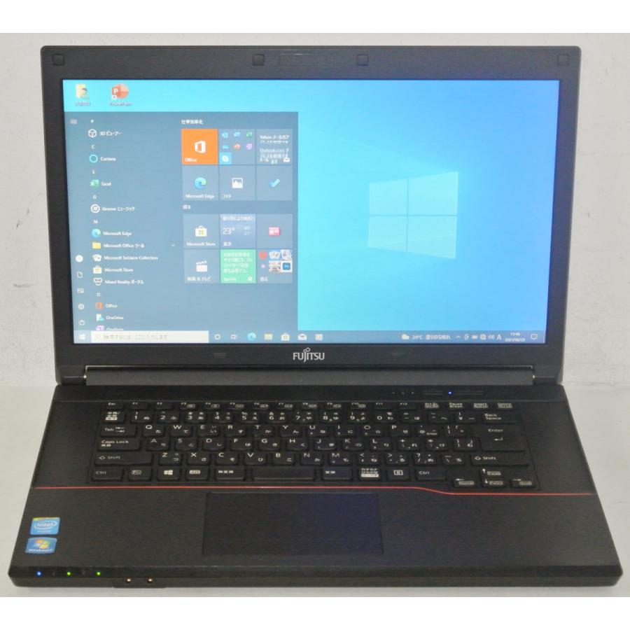 富士通(Fujitsu)LIFEBOOK A574/H FMVA05023Z Celeron 2950M(Haswell)2.0GHz/4GB/新品SSD240GB/DVD-ROM/HD/Win10Pro/OfficeHB2019/送料無料/中古激安｜et8｜02