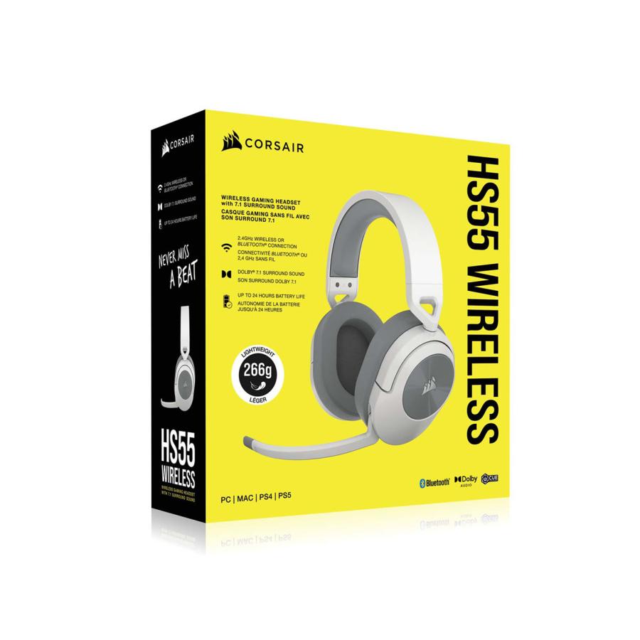 欠品商品です HS55 Wireless CA-9011281-AP[White]2.4GHzワイヤレス/Bluetooth対応/新品未開封/メーカー保証付/送料無料