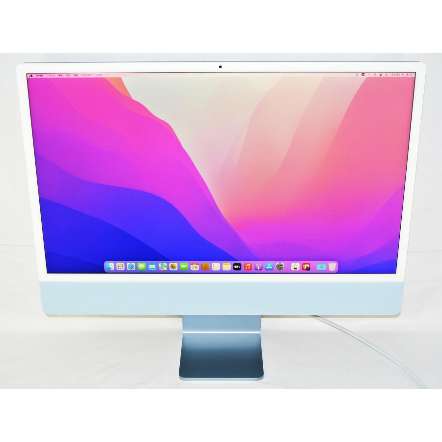 iMac 24インチ Retina 4.5Kディスプレイモデル MGPK3J/A[ブルー]2021年/Apple M1チップ8コアCPU8コアGPU/8GB/SSD256GB/展示美品/送料無料｜et8｜02