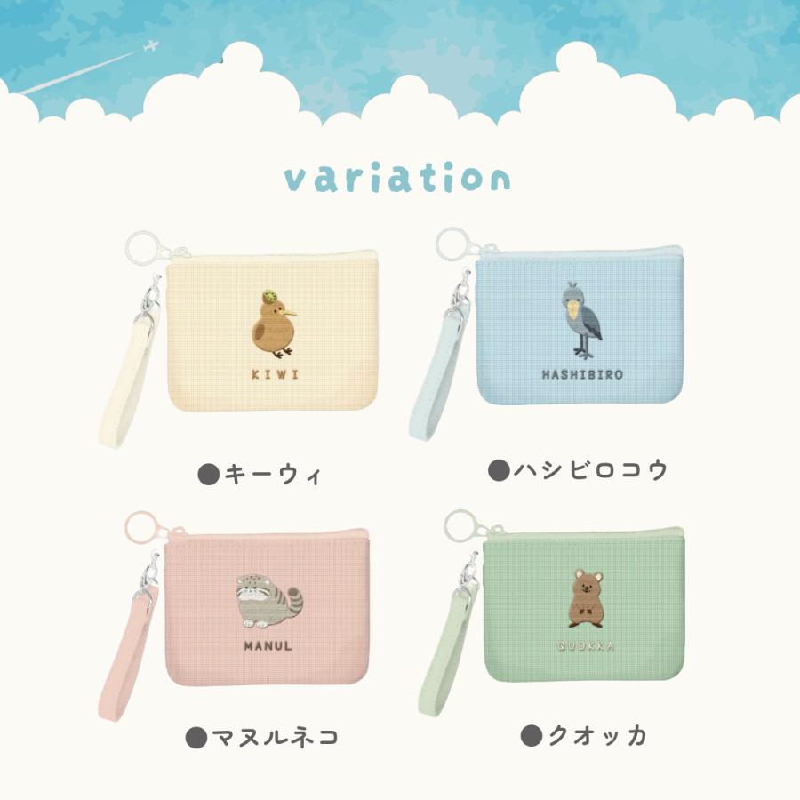 パスケース リール付き ポーチ付き 小銭入れ ic 定期入れ 透明 鍵