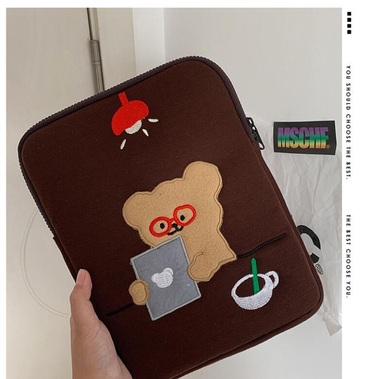 タブレットケース ポーチ かわいい 韓国 くま iPad Pro Air 11インチ