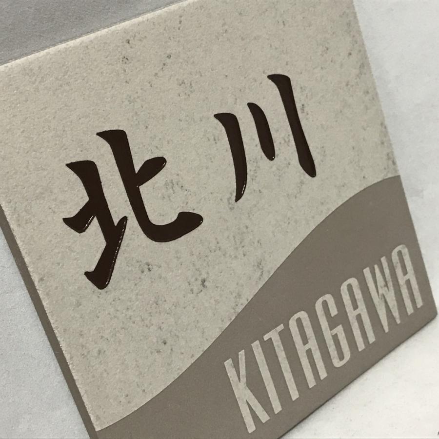 アクアGタイル表札 「アイボリー」 150角(143mm x 143mm) デザイン