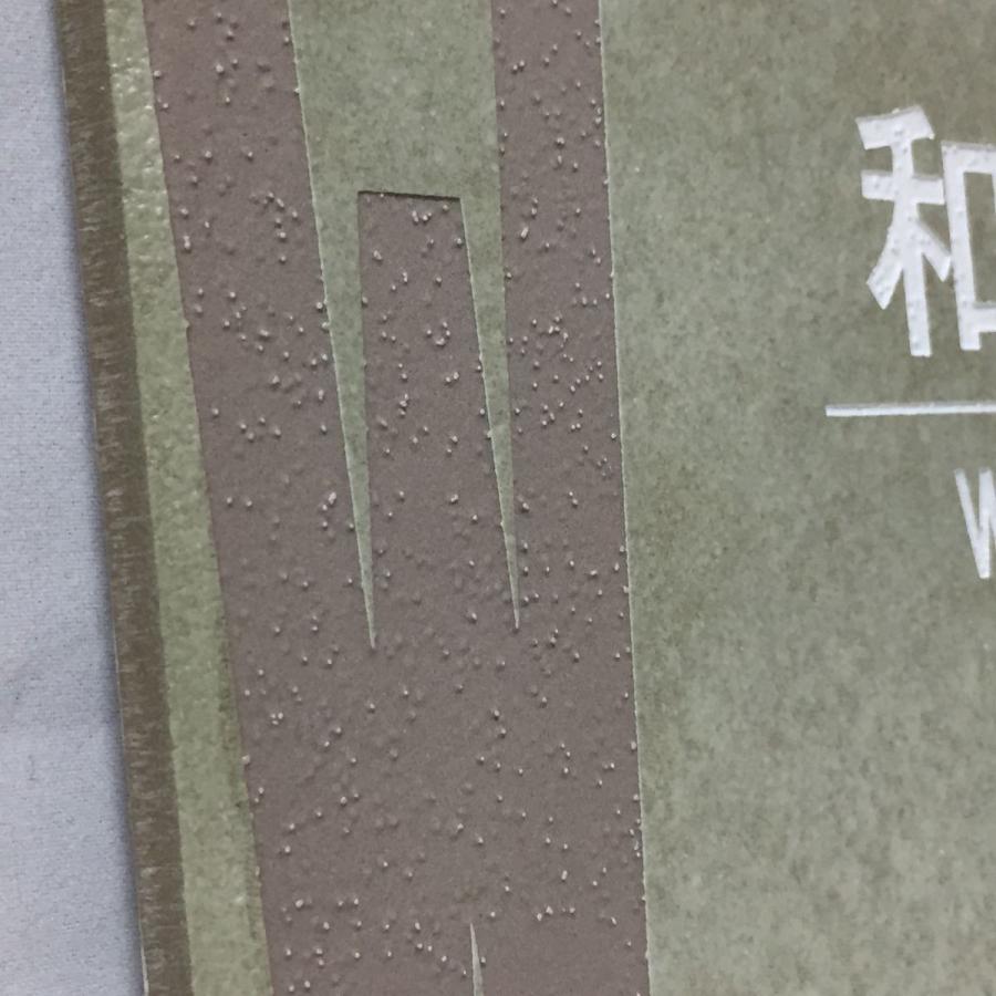150角 プリモタイル表札 「若草」イニシャルデザイン おしゃれ スタイリッシュ 番地 戸建て マンション用 彫刻 正方形 薄緑系 追加マグネット可 |  | 02