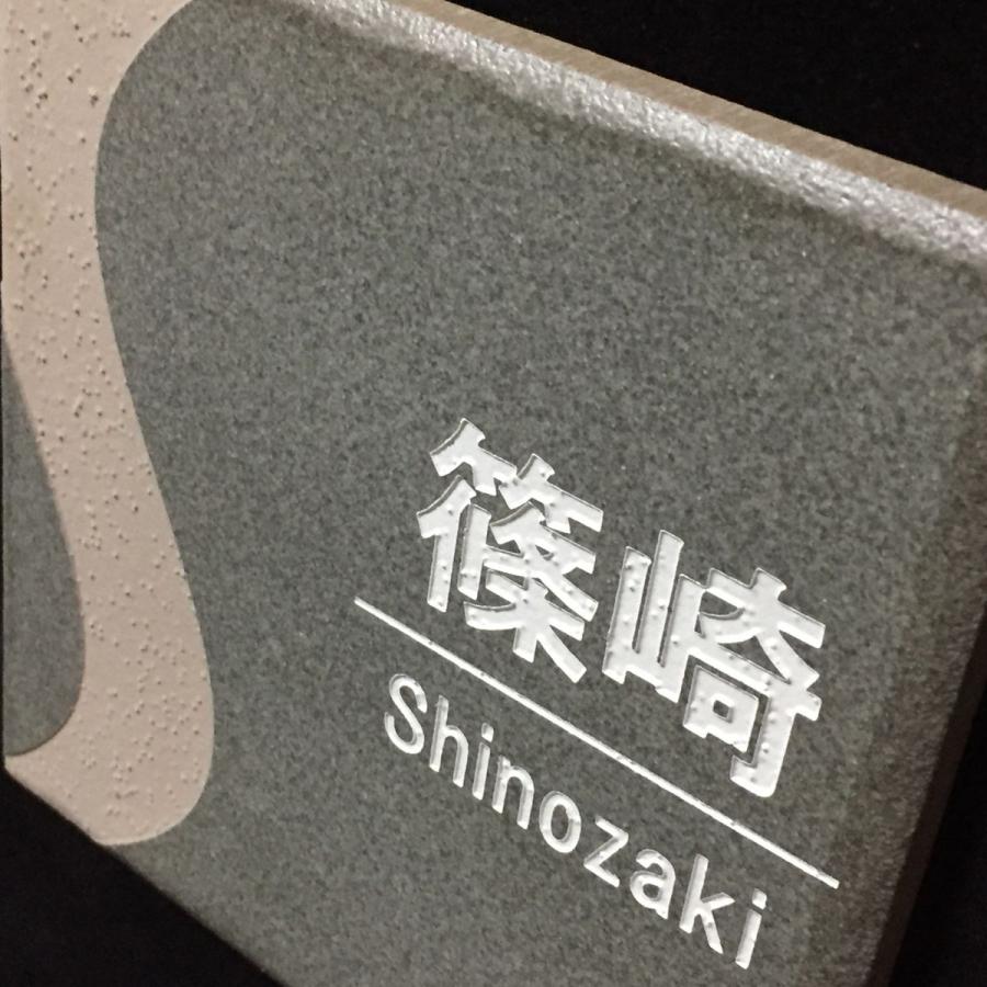 表札☆トリ150☆ 150角 プリモタイル表札 「利休」イニシャルデザイン 送料無料