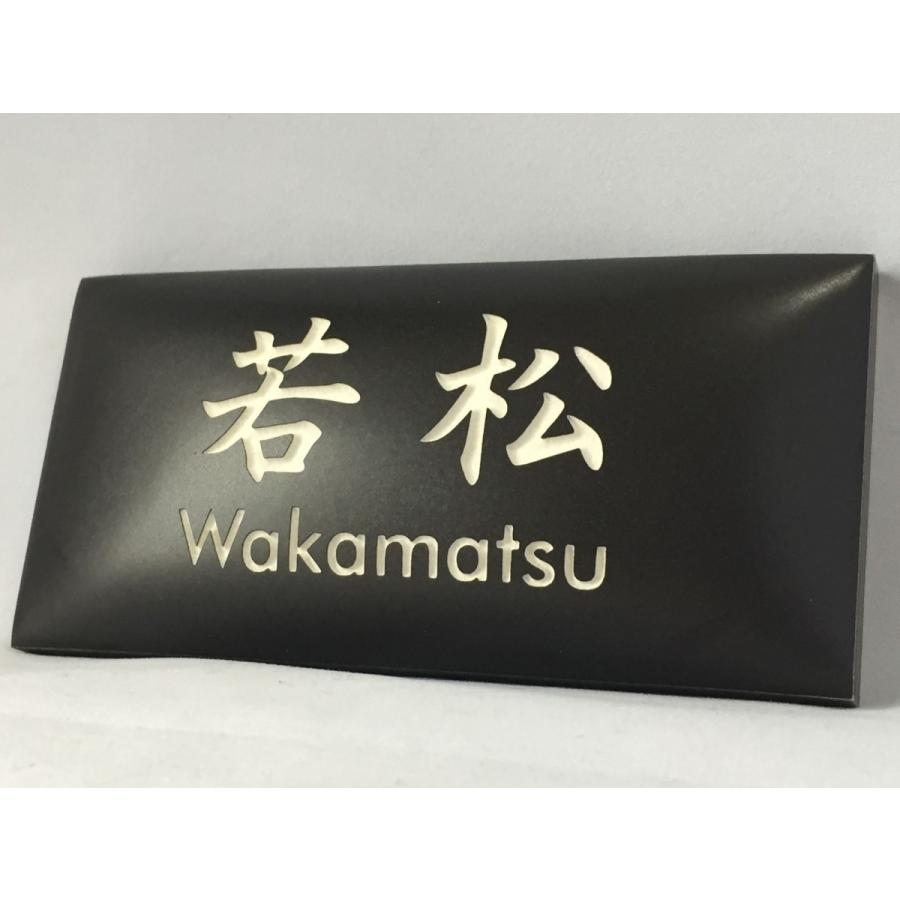 ラウンドスクエアタイル表札「黒」 タイル表札 デザイン表札 送料無料