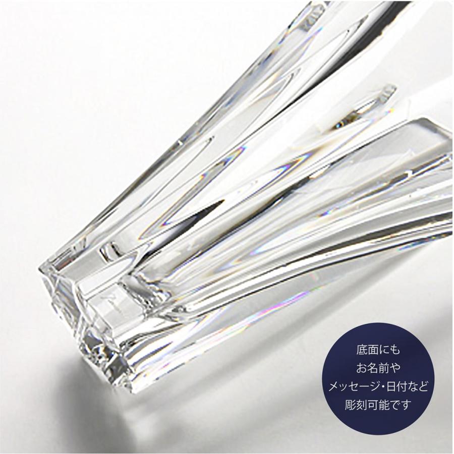 バカラ オブジェクティフ ベースsサイズ 21cm 名入れ彫刻代込み 法人記念品 トロフィー 社名 記念品 創業 お祝い 長寿祝 Baccara エッチングファクトリーハマ 通販 Yahoo ショッピング