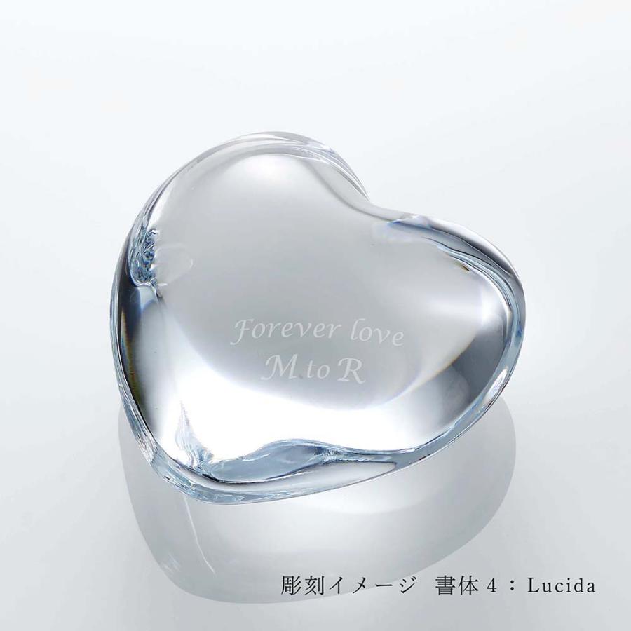 バカラ（Baccarat） ハート ペーパーウェイト クリア 名入れ代込 名