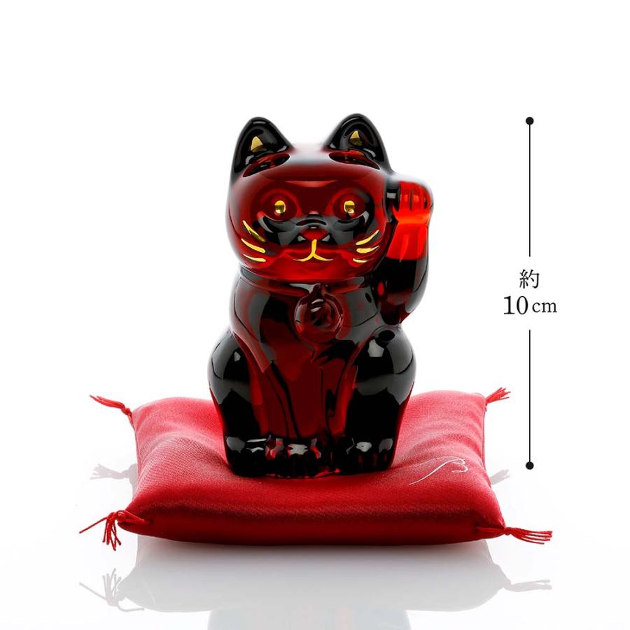 Baccarat バカラ クリスタル 招き猫 箱なし イニシャル入り 10cm