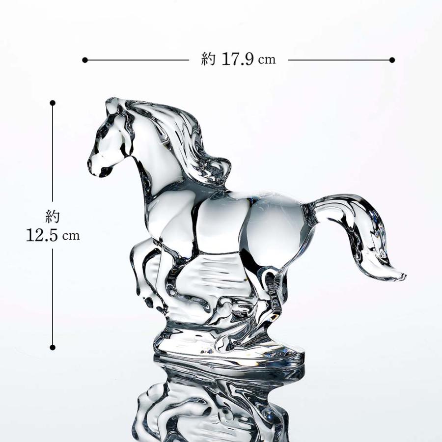 Baccarat バカラ 干支 馬 クリア 名入れ代込 名入れ ギフト 名前入り 記念品 還暦祝い 高級 ブランド 彫刻 刻印 インテリア 置物 オーナメント 2026 午 | バカラ | 03