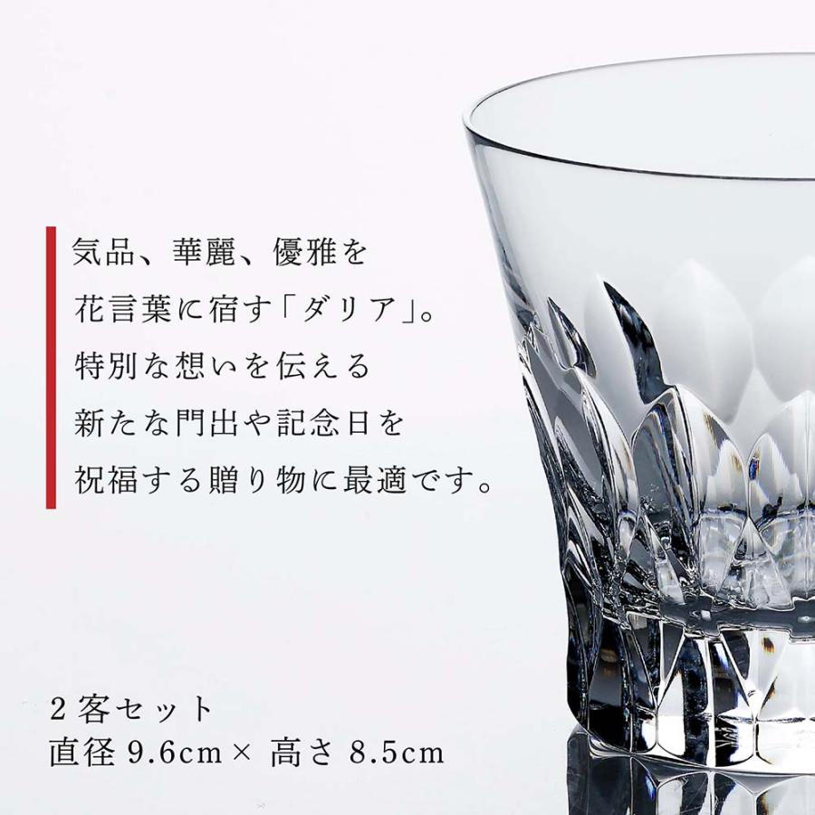 【お急ぎ対応】【花文字彫刻代込】2026年 新作 Baccarat バカラ ダリア タンブラー ペア 花文字 結婚祝 両親贈呈品 グラス 高級 ブランド イヤーグラス 2客 | バカラ | 03
