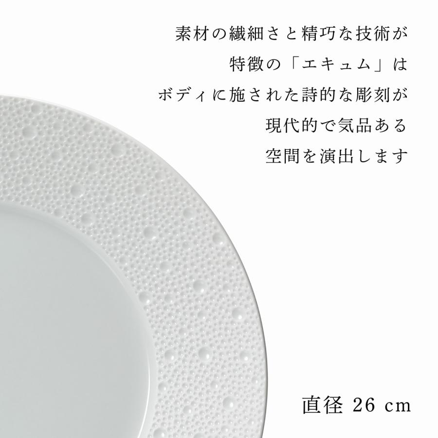 BERNARDAUD ベルナルド エキュム ディナープレート 26cm 名前