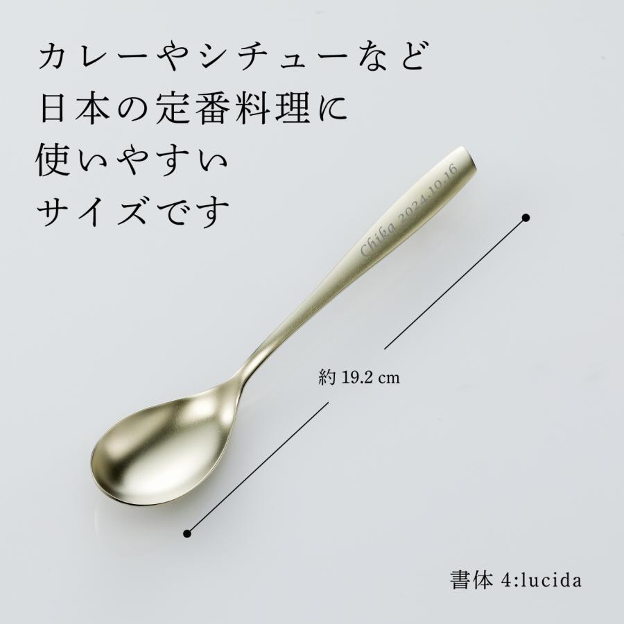 BUGATTI ブガッティ リビエラ ブシャンパン デザートスプーン 19.2cm 名前 名入れ お祝い プレゼント ギフト ブランド チタンコート カレースプーン ゴールド |  | 02