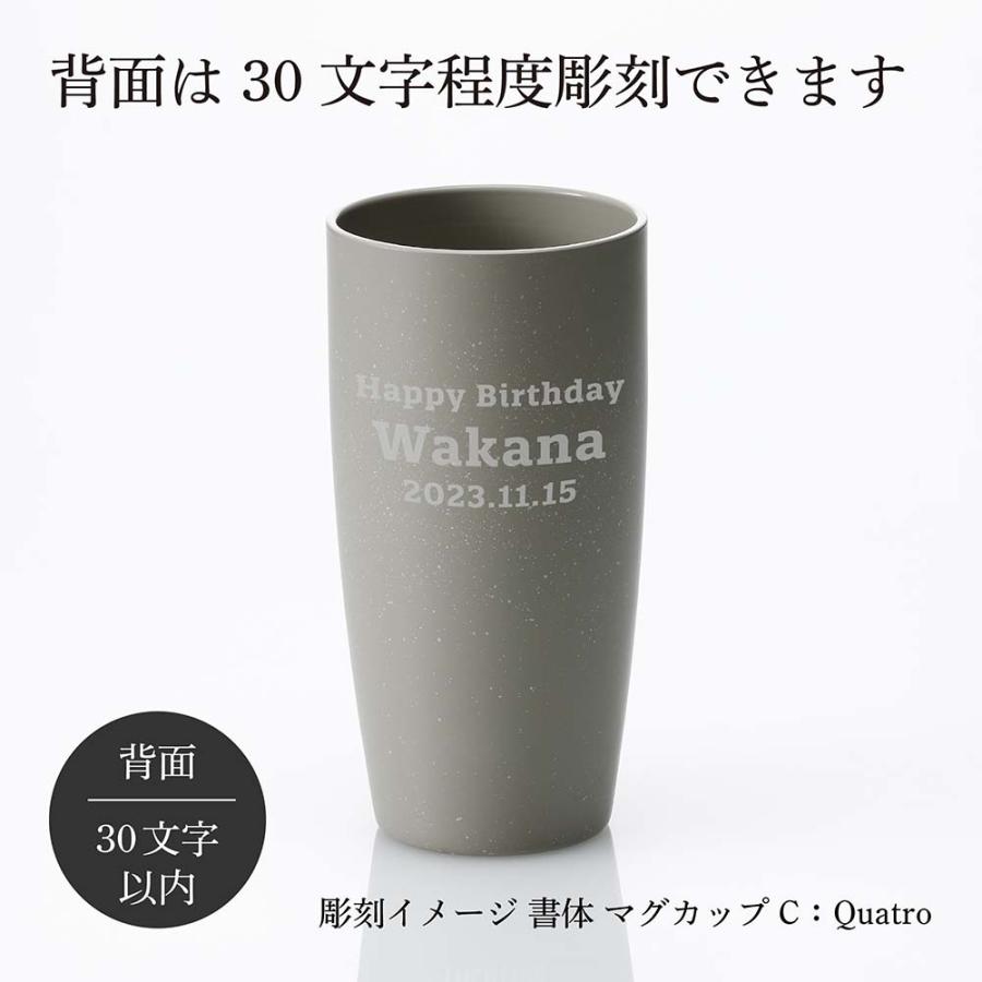 サーモス THERMOS 真空断熱タンブラー アッシュグレー 420ml 名入れ彫刻 名入れギフト プレゼント 法人 誕生日 名前 アウトドア 保冷 保温 フリーカップ グラス | THERMOS | 02
