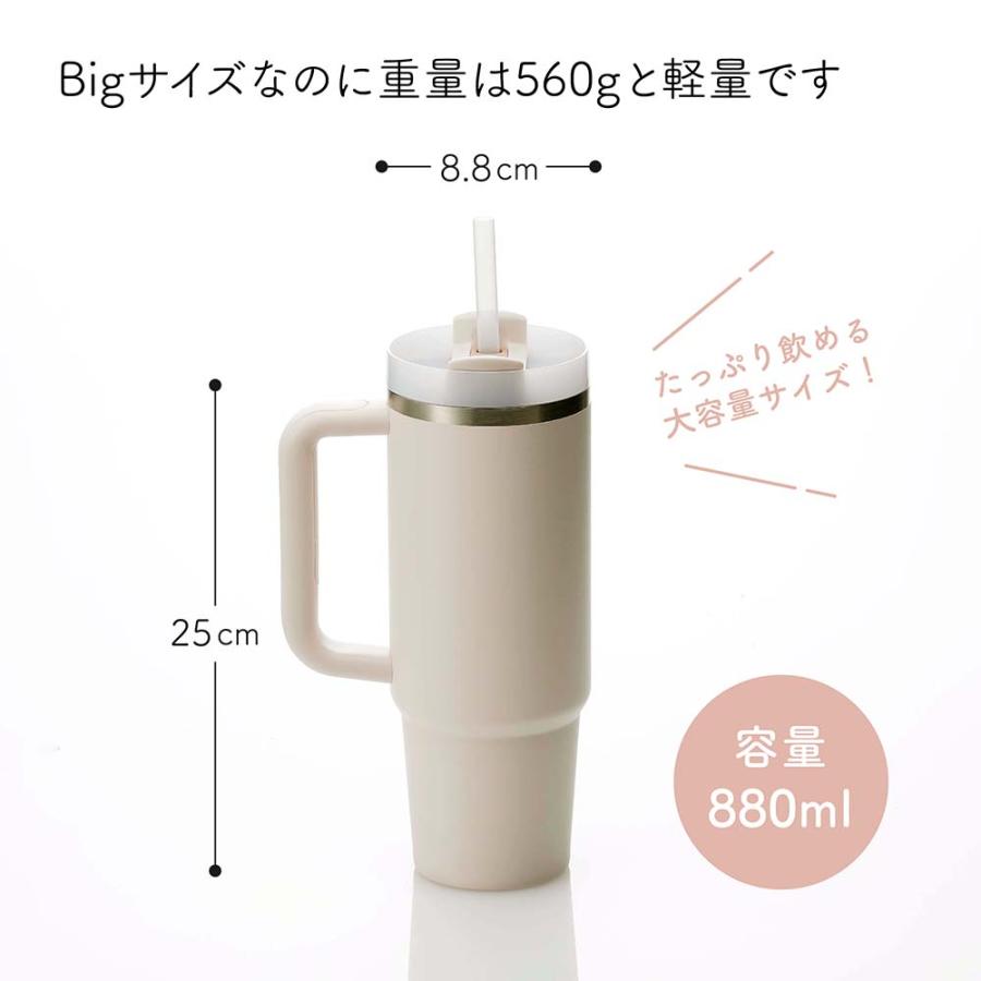 STANLEY スタンレー H2.0 真空スリムクエンチャー 0.88L ローズクォーツ2.0 名入れ彫刻代込み 薄ピンク 名入れ ギフト プレゼント 誕生日 母の日 タンブラー | STANLEY | 03