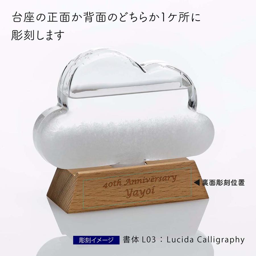 【ラッピング無料】【名入れ代込み】SNOOPY スヌーピー ガラス ストームグラス クラウド 名前 名入れ 彫刻 刻印 名入れギフト プレゼント 誕生日 記念日 |  | 02