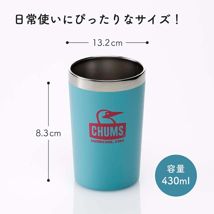 新品　CHUMS キャンパー　ステンレスタンブラー　チャムス ys CHUMS（チャムス） キャンパー ステンレス タンブラー サックス 430ml