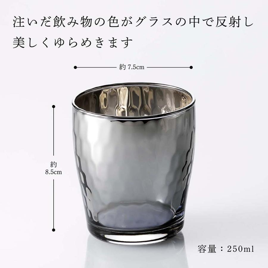 PROGRESS プログレス Glow Silver 焼酎グラス 250ml 名入れ彫刻代込み 父の日 還暦祝い 退職祝い 高級 ブランド 正規品 おしゃれ ロックグラス チタン加工 |  | 02