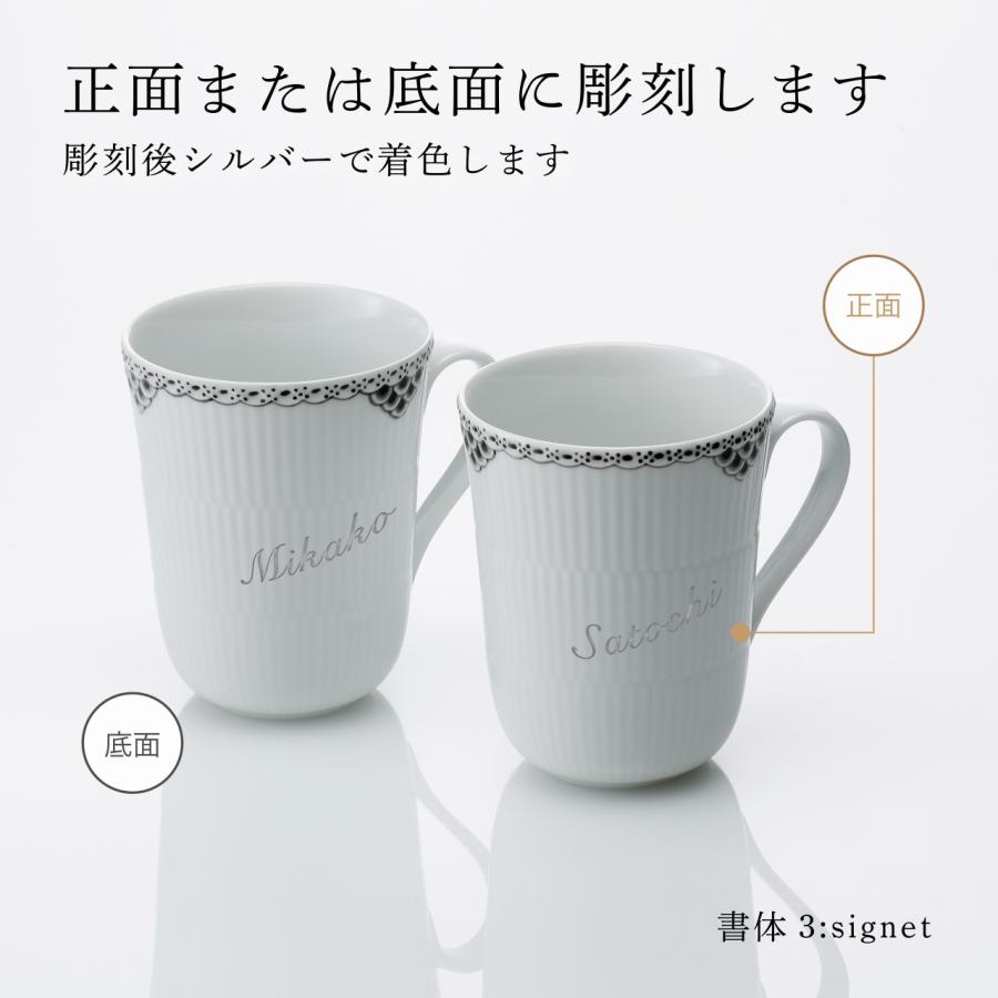 ROYAL COPENHAGEN（ロイヤルコペンハーゲン） ブラック レース マグ