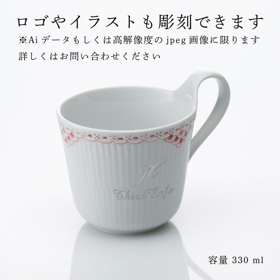 ロイヤルコペンハーゲン ROYAL COPENHAGEN コーラル レース ハイハンドルマグ 330ml 名入れ彫刻代込み 名入れ マグカップ お祝い 記念日 誕生日 | ROYAL COPENHAGEN | 02