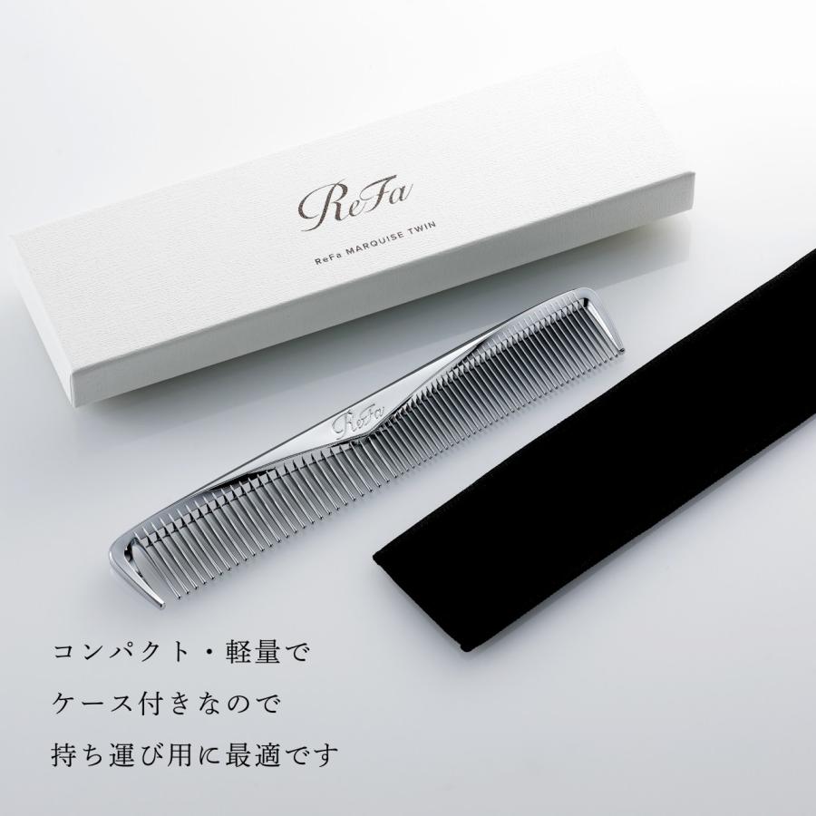 リファ マーキス ツイン 名入れ代込 人気 コーム ヘアケア メイクコーム 美髪 ツヤ髪 前髪 顔周り クシ ReFa 美容グッズ 正規品 名前 刻印 彫刻 プレゼント | ReFa | 04